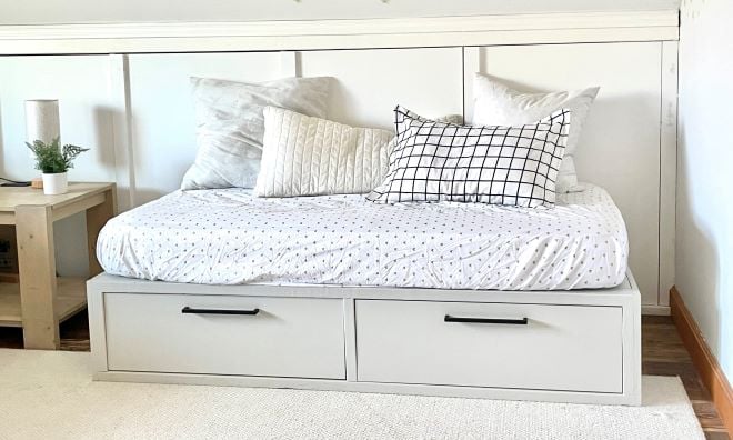 Ana white online storage bed